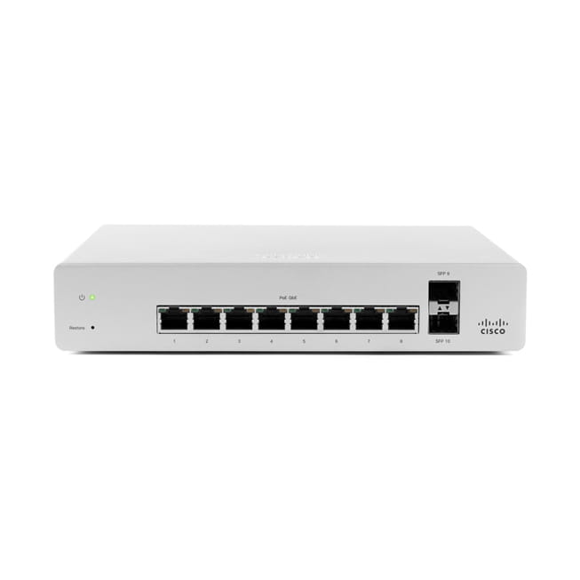 Cisco Meraki Switch Compacto (MS220-8P) - Data Center 360