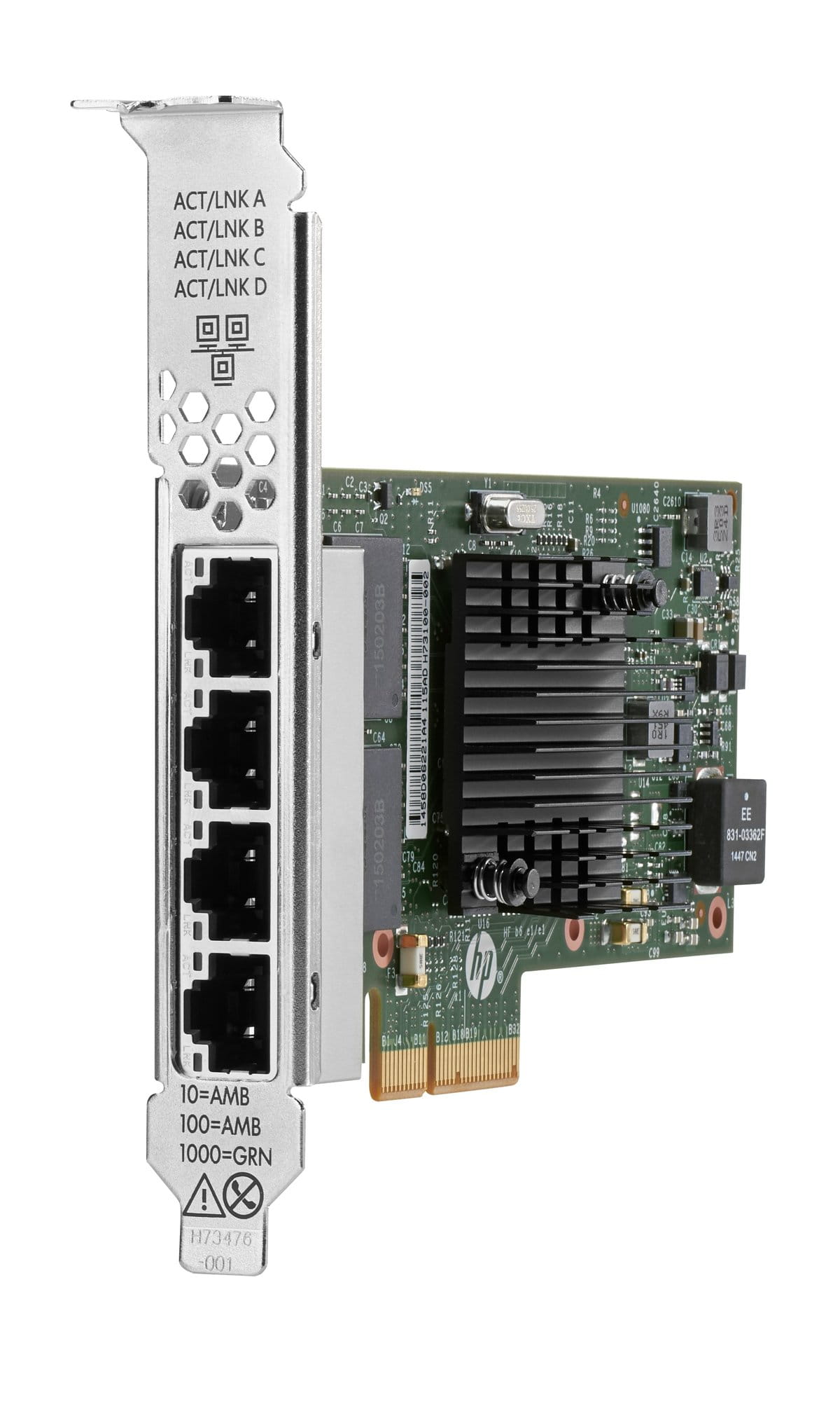 Accesorio de Red Reacondicionado Interno, Alámbrico, PCI Express, Ethernet, 1000 Mbit/s HP Nic de 2 Puertos Intel Ethernet I350-T2 1 GB