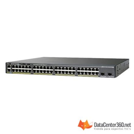 Switch Cisco Catalyst 2960XR 48-PuertosPoE+ Gigabit (WS-C2960XR-48FPD-I)
