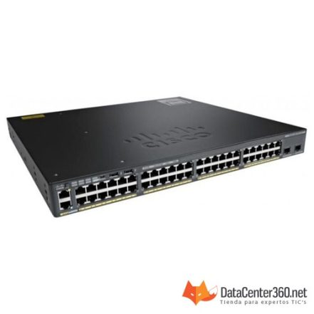 Switch Cisco Catalyst 2960XR 48-PuertosPoE+ Gigabit (WS-C2960XR-48LPD-I)