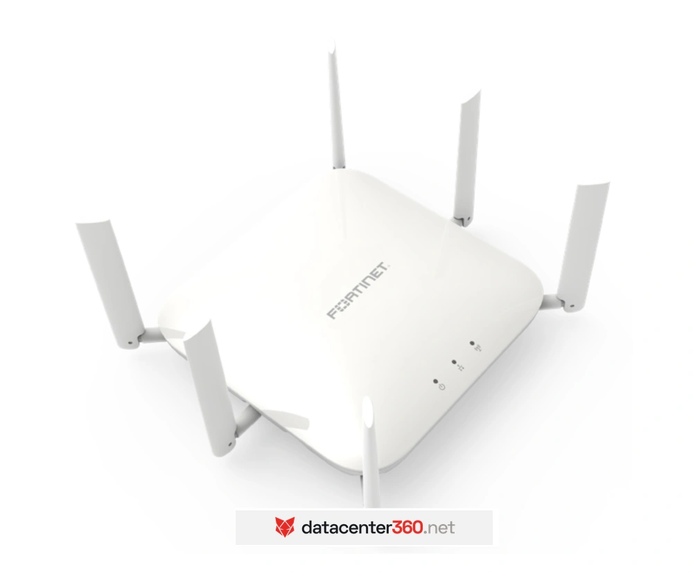 Fortinet FortiAP 243K (FAP-243K-N) — Access point indoor Wi-Fi 7 de cuatro radios con antenas externas
