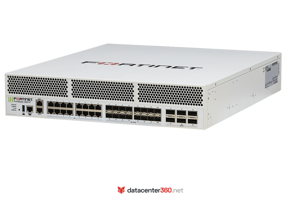 Fortinet FortiGate 3000F-DC (FG-3000F-DC) — Firewall NGFW rack 2U con alimentación DC