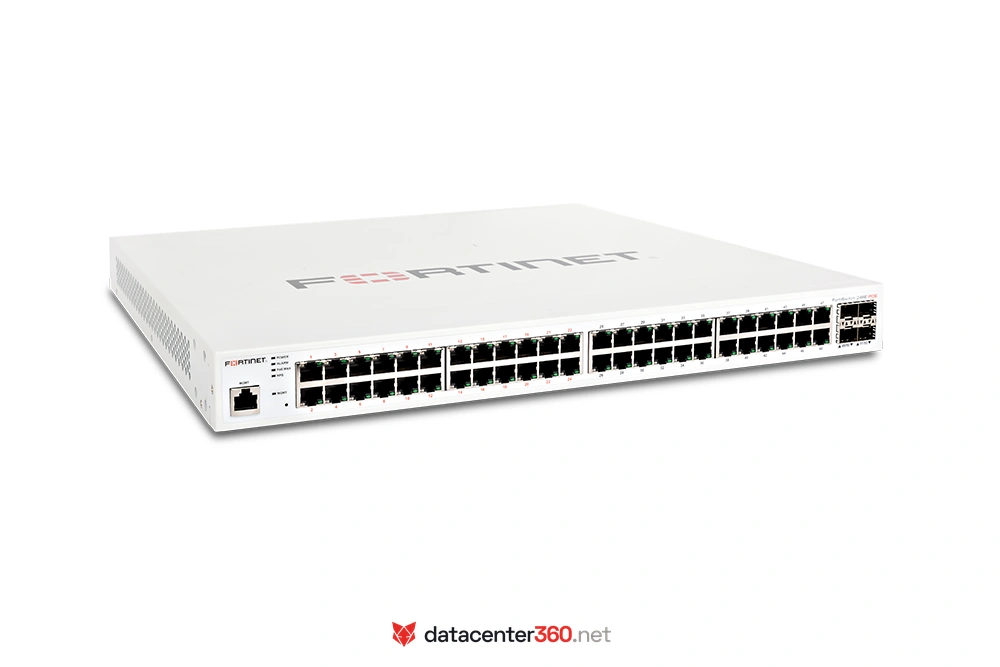 Fortinet FortiSwitch 248E-POE (FS-248E-POE) — Switch de acceso capa 2/3 de 48 puertos GE con PoE+ en 24 y 4 SFP