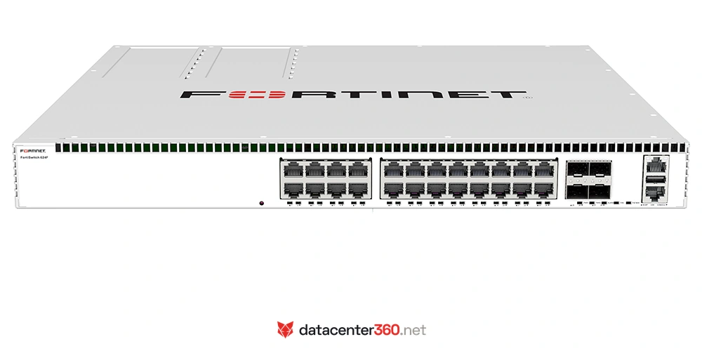 Fortinet FortiSwitch 624F (FS-624F) — Switch de campus multigigabit de 24 puertos 5GE con 4 uplinks SFP28 de 25G