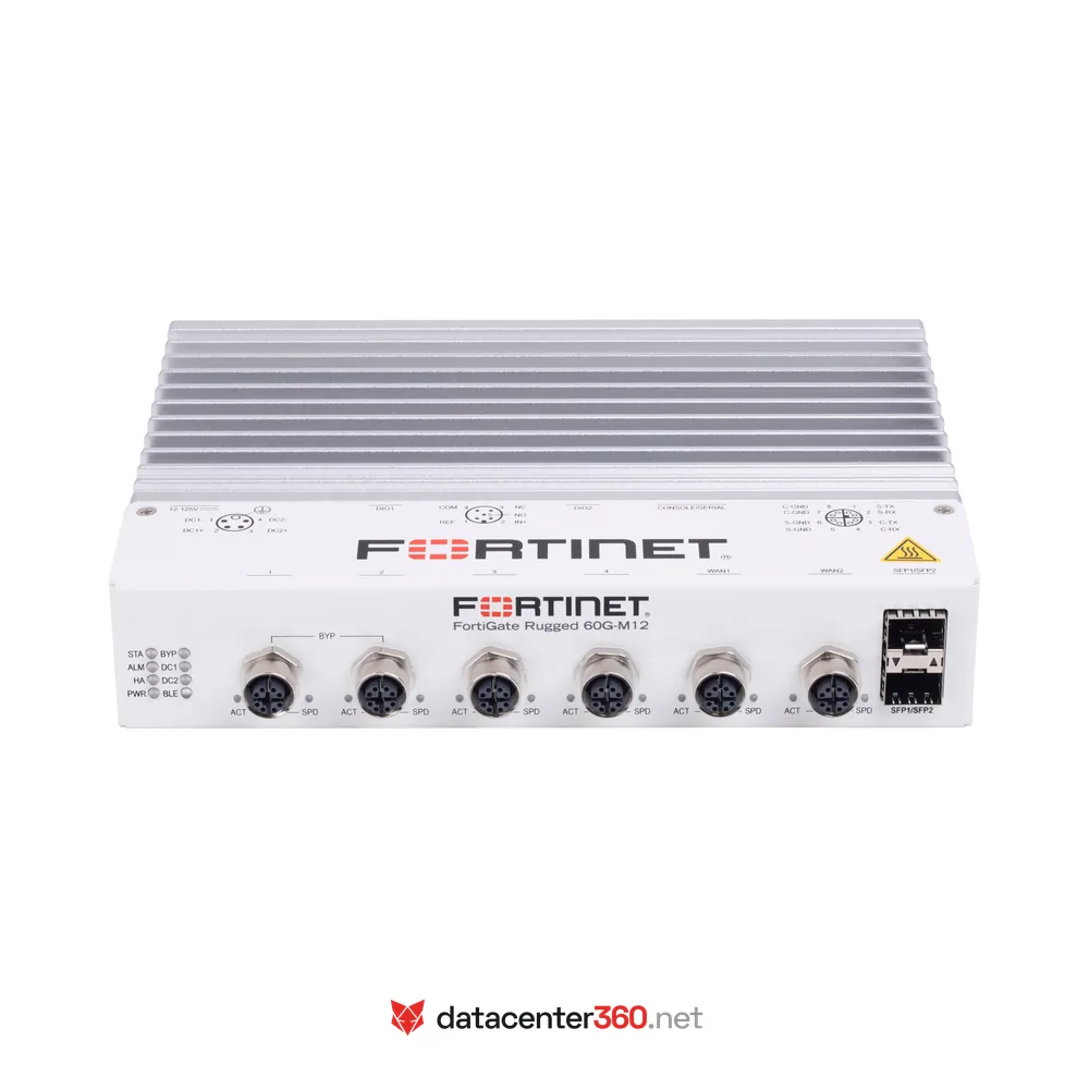 Fortinet FortiGate Rugged 60G-M12 (FGR-60G-M12) — firewall NGFW industrial rugerizado