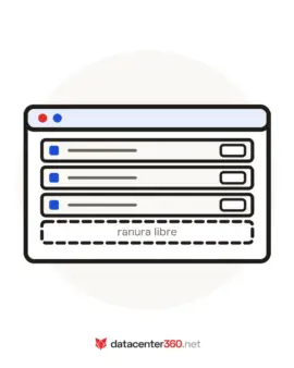 Ilustración de referencia de un chasis modular Fortinet con blades — DataCenter360.net